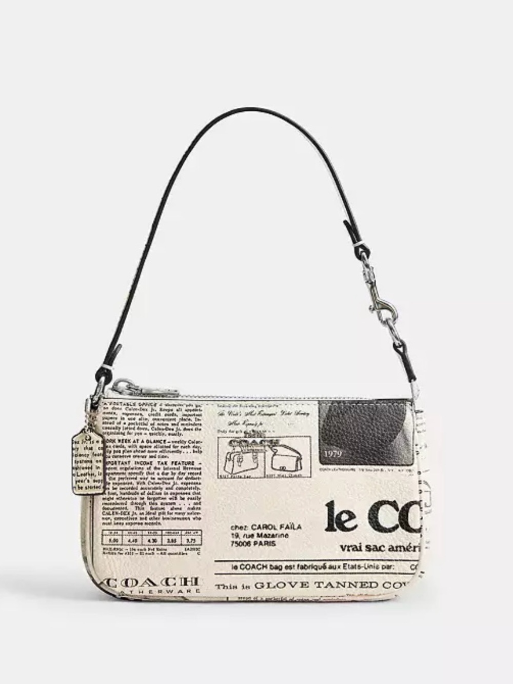 Coach Nolita 19
With Newspaper Print